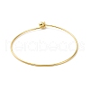 Screw End Ball 304 Stainless Steel Wire Bangle BJEW-F435-01G-8