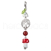Synthetic & Natural Mixed Gemstone Beaded Pendant Decorations HJEW-JM01484-2