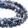  3 Strands Natural Fire Crackle Agate Beads Strands G-NB0003-46-1