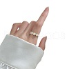 Daisy Alloy Enamel Adjustable Cuff Rings for Women FS-WG99381-01-6