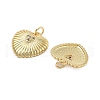 Brass Micro Pave Cubic Zirconia Pendants KK-Q006-19G-1