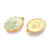 304 Stainless Steel Enamel Pendants STAS-N110-27E-G-2
