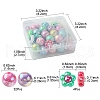 40Pcs 3 Styles Opaque Acrylic Beads MACR-FS0001-64-5