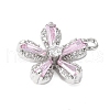 Brass Micro Pave Cubic Zirconia Pendants KK-D357-11P-2