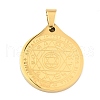 Ion Plating(IP) 304 Stainless Steel Pendant STAS-H182-02G-1