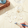 SUNNYCLUE DIY Rhombus Wine Glass Charm Tags Making Kit DIY-SC0018-63-5