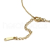 Butterfly Light Gold Brass Micro Pave Cubic Zirconia Pendant Necklaces NJEW-E105-02KCG-3