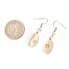 Shell Shape Dangle Earrings EJEW-JE06415-3