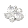 Brass Micro Pave Cubic Zirconia Pendants KK-Z094-16P-02-2