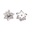 Acrylic Rhinestone Flower Flat Back Cabochons RSB027-06-2