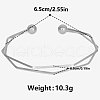 304 Stainless Steel Open Cuff Bangles XA5758-1-2