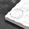 Anti-Tarnish Rhodium Plated 925 Sterling Silver Minimalist Wave Finger Ring for Women JR873A-2