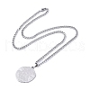 Non-Tarnish 304 Stainless Steel Pendant Necklaces NJEW-C042-06P-3