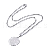 304 Stainless Steel Pendant Necklaces NJEW-C042-06P-3