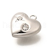 304 Stainless Steel Rhinestone Pendants STAS-M109-10P-02-2