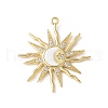 Brass Micro Pave Cubic Zirconia Pendant KK-P280-34G-1