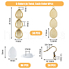 DICOSMETIC DIY Blank Teardrop Dome Earring Making Kit DIY-DC0004-52-2