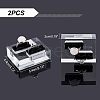 Transparent Acrylic Jewelry Display Stand Ring Showcase Display Holder RDIS-WH0010-02-2