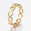 Ion Plating(IP) 304 Stainless Steel Finger Rings RJEW-H125-05G-19mm-1