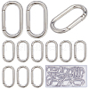 SUNNYCLUE 24Pcs Zinc Alloy Spring Gate Rings PALLOY-SC0004-22-1