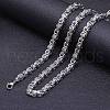 Stainless Steel Byzantine Chain Necklaces for Men FS-WG56795-70-1