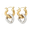 304 Stainless Steel Hoop Earrings EJEW-H159-01GP-4