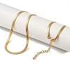 304 Stainless Steel Snake Chains Necklaces for Women NJEW-B079-01A-G-2