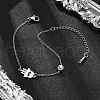 201 Stainless Steel Cable Chain Bracelets BJEW-H205-01A-P-1