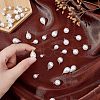 CHGCRAFT 40Pcs 2 Style ABS Plastic Imitation Pearl Pendants KY-CA0001-20-3