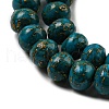 Dyed Synthetic Turquoise Beads Strands G-B070-C01-01-4