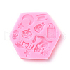 Halloween Theme Food Grade Silicone Molds DIY-P004-06-1