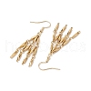 304 Stainless Steel Link Bar Dangle Earrings EJEW-JE05964-01-4