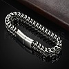 Punk Style 304 Stainless Steel Curb Chain Bracelets for Men WGFAED6-04-4