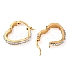 304 Stainless Steel Heart Hoop Earrings EJEW-S242-01G-A-1
