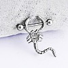 316L Surgical Stainless Steel Crystal Rhinestone Nipple Rings FS-WGB766E-10-1