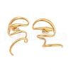 304 Stainless Steel Line Stud Earrings EJEW-D306-05G-2