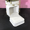 CALFOVERA 2Pcs PU Leather Ring Gift Boxes LBOX-CL0001-03-3