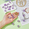 FIBLOOM 20Pcs Natural Amethyst Pendants G-FI0001-33-3
