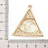 Alloy Egyptian Pyramid Eye Pendants PALLOY-K021-04G-3