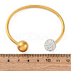304 Stainless Steel Cuff Bangles BJEW-A036-05G-5