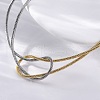 Brass Snake Chain Bracelets for Women BJEW-C087-01GP-3