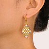 Brass Imitation Pearl Dangle Earrings GH2902-4-1
