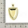 Real 18K Gold Plated Brass Micro Pave Cubic Zirconia Pendants KK-H472-15G-02-3