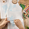 3Pcs 3 Style Vase & Flower Pattern DIY Display Decoration Embroidery Beginner Kit DIY-TA0006-16-14
