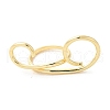 Brass Wire Open Cuff Rings RJEW-P098-01G-2