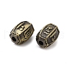 Tibetan Style Rack Plating Brass Bead KK-Q805-01AB-2