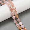 Natural Cherry Blossom Agate Beads Strands G-N342-149D-1