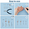 HOBBIESAY 12Pcs 2 Colors Rack Plating Brass Tassel Pendants KK-HY0003-70-5