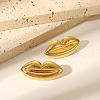 Flamboyant Stainless Steel Lip Pendnat Necklaces & Stud Earrings Sets for Women ZY6893-1-3