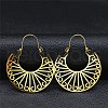 304 Stainless Steel Hollow Arch Hoop Earrings EJEW-Q789-05G-1